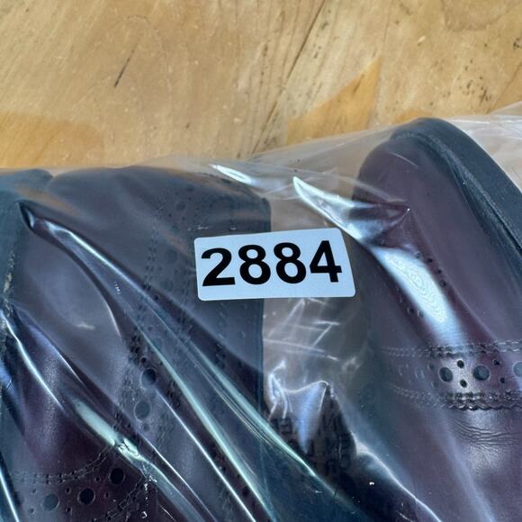 Allen Edmonds Strand Mens Size 10.5 B Burgundy Leather Cap Toe Oxford Shoes USA - Picture 10 of 10